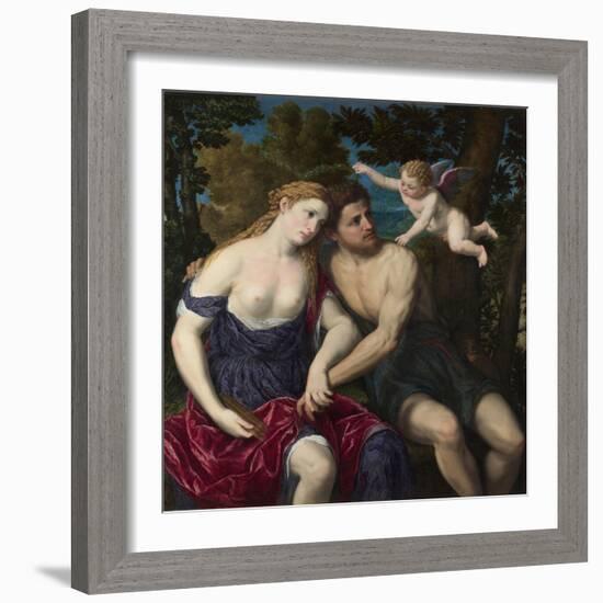 A Pair of Lovers, 1556-1559-Paris Bordone-Framed Giclee Print