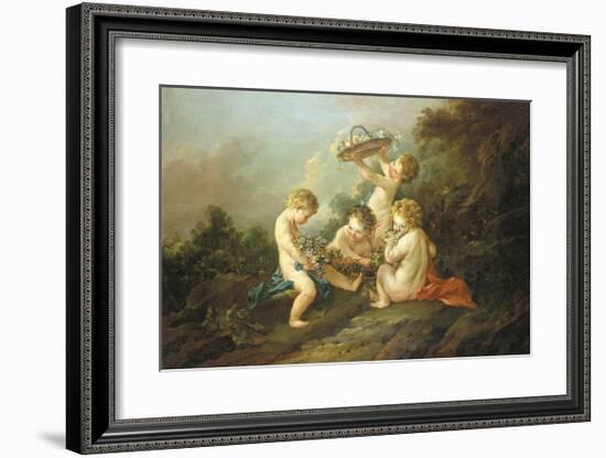 A Pair Of Putti I-Francois Boucher-Framed Premium Giclee Print