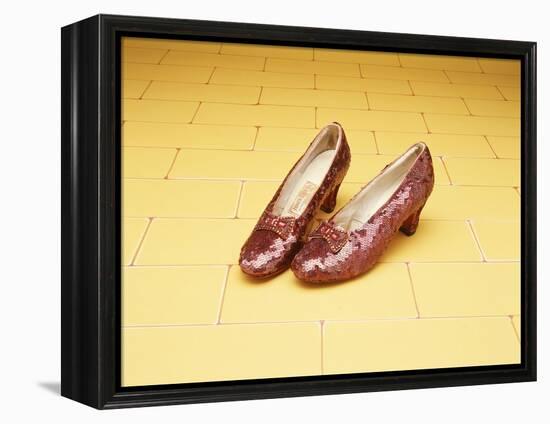 A Pair of Ruby Slippers Worn by Judy Garland in the 1939 MGM film "The Wizard of Oz"-null-Framed Premier Image Canvas