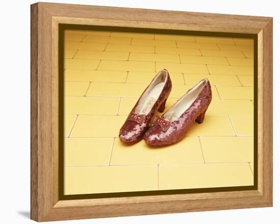 A Pair of Ruby Slippers Worn by Judy Garland in the 1939 MGM film "The Wizard of Oz"-null-Framed Premier Image Canvas