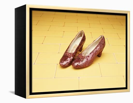 A Pair of Ruby Slippers Worn by Judy Garland in the 1939 MGM film "The Wizard of Oz"-null-Framed Premier Image Canvas