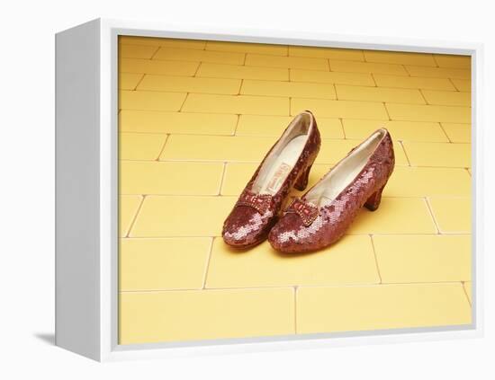 A Pair of Ruby Slippers Worn by Judy Garland in the 1939 MGM film "The Wizard of Oz"-null-Framed Premier Image Canvas