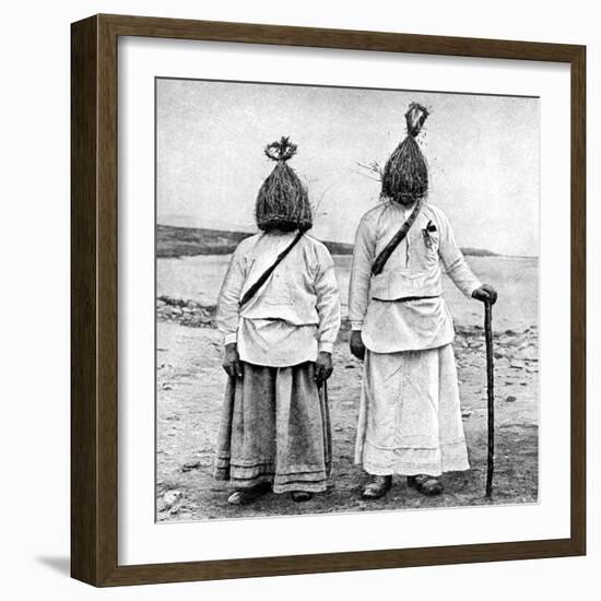 A Pair of 'Straw Boys, Ireland, 1922-AW Cutler-Framed Giclee Print