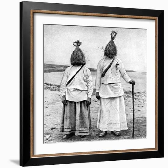 A Pair of 'Straw Boys, Ireland, 1922-AW Cutler-Framed Giclee Print