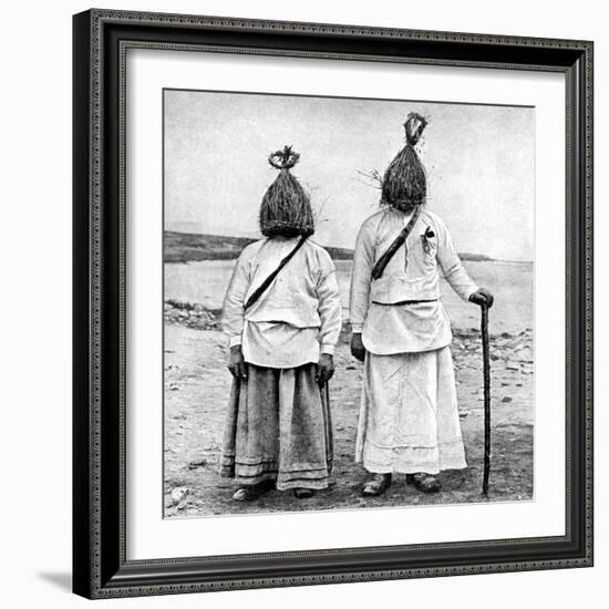 A Pair of 'Straw Boys, Ireland, 1922-AW Cutler-Framed Giclee Print