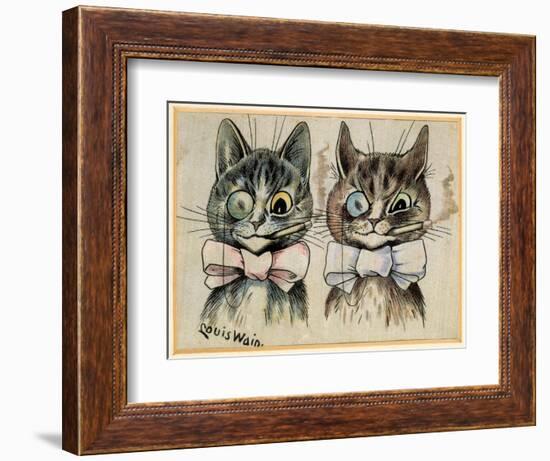 A Pair of Toff Toms-Louis Wain-Framed Giclee Print