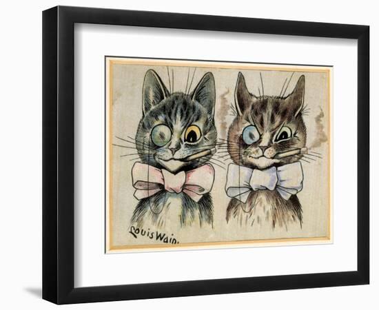 A Pair of Toff Toms-Louis Wain-Framed Giclee Print