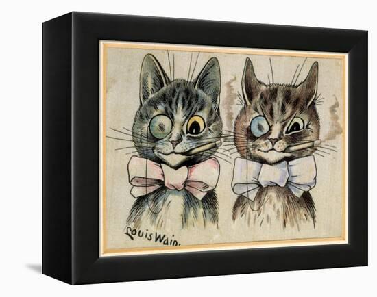 A Pair of Toff Toms-Louis Wain-Framed Premier Image Canvas