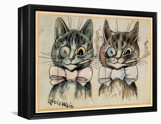 A Pair of Toff Toms-Louis Wain-Framed Premier Image Canvas