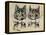 A Pair of Toff Toms-Louis Wain-Framed Premier Image Canvas