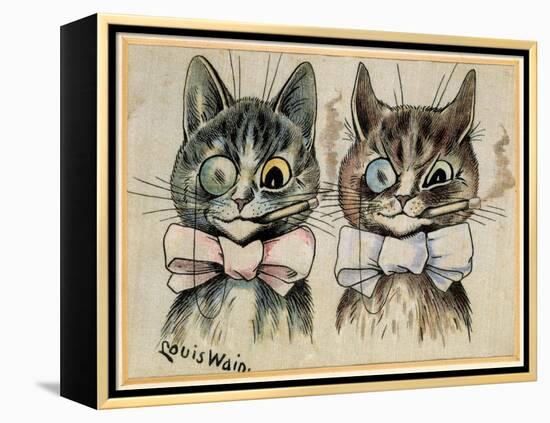 A Pair of Toff Toms-Louis Wain-Framed Premier Image Canvas