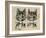 A Pair of Toff Toms-Louis Wain-Framed Giclee Print