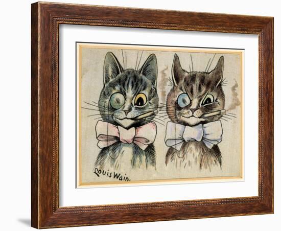 A Pair of Toff Toms-Louis Wain-Framed Giclee Print