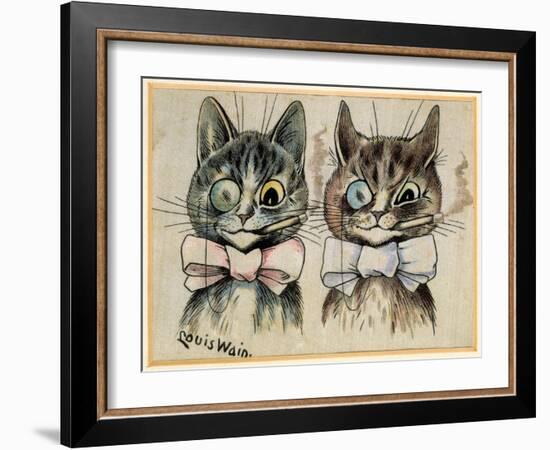 A Pair of Toff Toms-Louis Wain-Framed Giclee Print