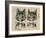 A Pair of Toff Toms-Louis Wain-Framed Giclee Print