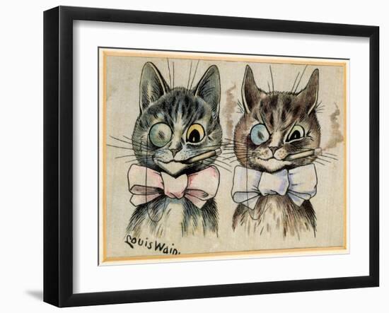 A Pair of Toff Toms-Louis Wain-Framed Giclee Print