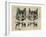 A Pair of Toff Toms-Louis Wain-Framed Giclee Print