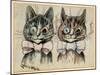 A Pair of Toff Toms-Louis Wain-Mounted Giclee Print
