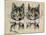 A Pair of Toff Toms-Louis Wain-Mounted Giclee Print