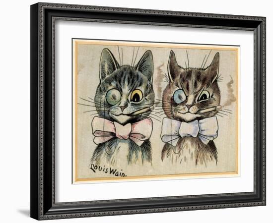 A Pair of Toff Toms-Louis Wain-Framed Giclee Print