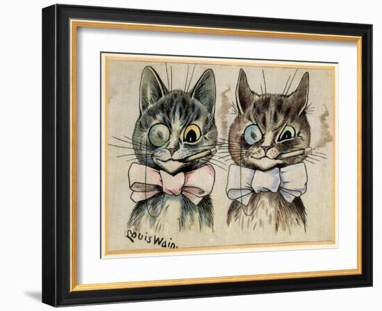 A Pair of Toff Toms-Louis Wain-Framed Giclee Print