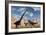 A Pair of Yangchuanosaurus Dinosaurs Confront an Omeisaurus-null-Framed Art Print