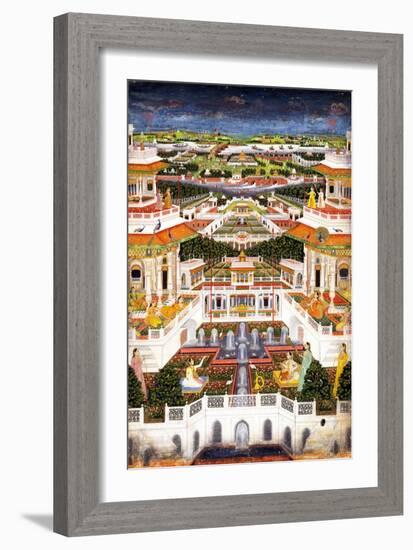 A Palace Complex with Harem Gardens, Ca 1764-1765-null-Framed Giclee Print