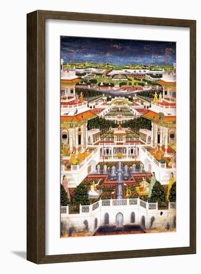 A Palace Complex with Harem Gardens, Ca 1764-1765-null-Framed Giclee Print