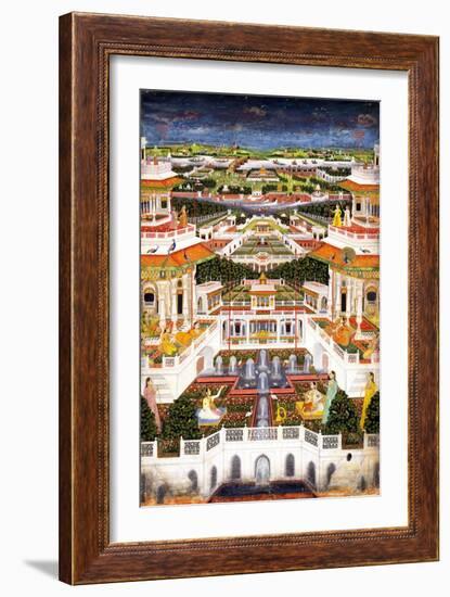 A Palace Complex with Harem Gardens, Ca 1764-1765-null-Framed Giclee Print