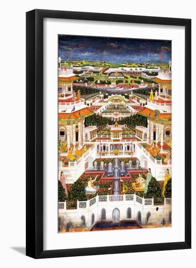 A Palace Complex with Harem Gardens, Ca 1764-1765-null-Framed Giclee Print