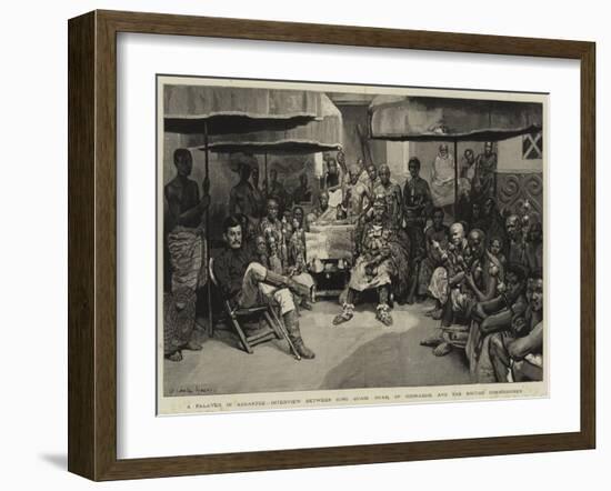 A Palaver in Ashantee-William Christian Symons-Framed Giclee Print