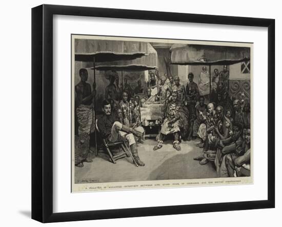A Palaver in Ashantee-William Christian Symons-Framed Giclee Print