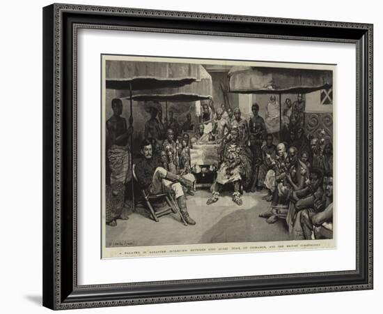 A Palaver in Ashantee-William Christian Symons-Framed Giclee Print