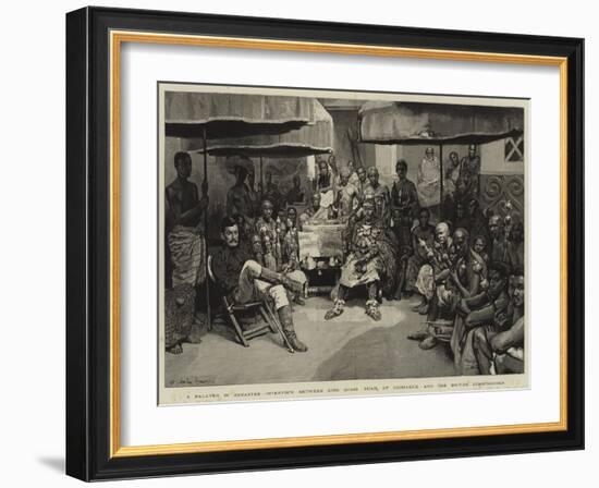A Palaver in Ashantee-William Christian Symons-Framed Giclee Print