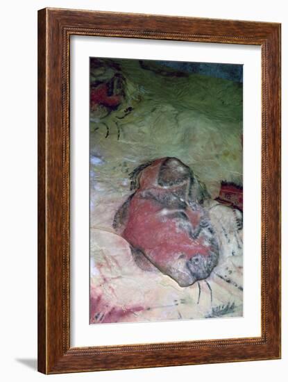 A paleolithic cave painting of an Auroch.-Unknown-Framed Giclee Print