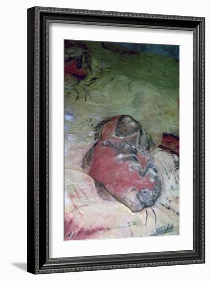 A paleolithic cave painting of an Auroch.-Unknown-Framed Giclee Print
