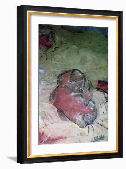 A paleolithic cave painting of an Auroch.-Unknown-Framed Giclee Print