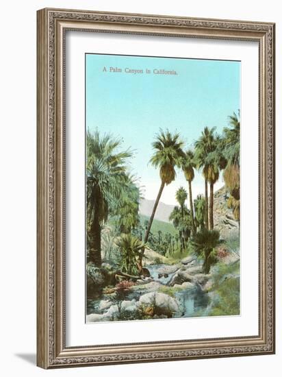 A Palm Canyon in California-null-Framed Premium Giclee Print