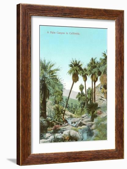 A Palm Canyon in California-null-Framed Premium Giclee Print