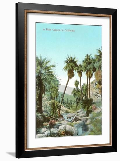 A Palm Canyon in California-null-Framed Premium Giclee Print