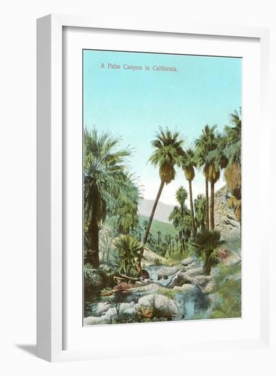 A Palm Canyon in California-null-Framed Premium Giclee Print