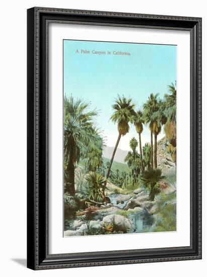 A Palm Canyon in California-null-Framed Premium Giclee Print