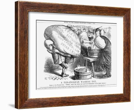 A Pan-Anglican Washing Day, 1867-John Tenniel-Framed Giclee Print