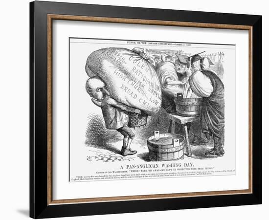 A Pan-Anglican Washing Day, 1867-John Tenniel-Framed Giclee Print