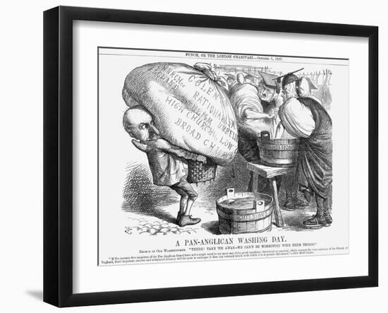 A Pan-Anglican Washing Day, 1867-John Tenniel-Framed Giclee Print