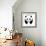 A Panda-yod67-Framed Art Print displayed on a wall