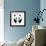 A Panda-yod67-Framed Art Print displayed on a wall