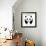 A Panda-yod67-Framed Art Print displayed on a wall