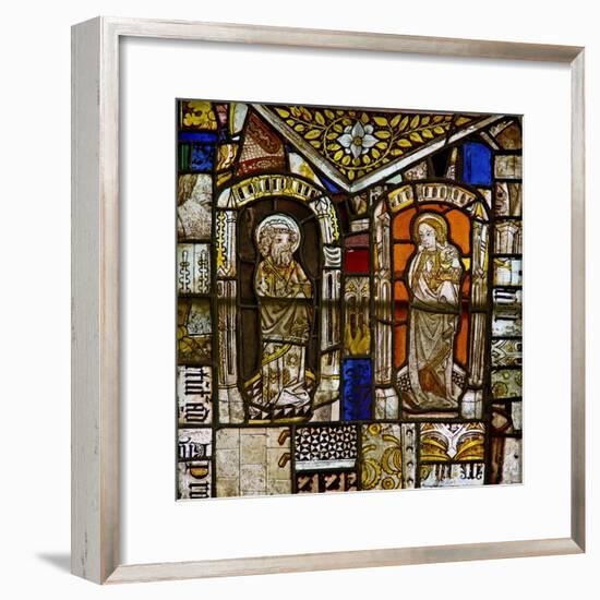 A Panel in the East Window Depicting St Peter and St John; Above Them Is the Gromwell Weed-null-Framed Giclee Print