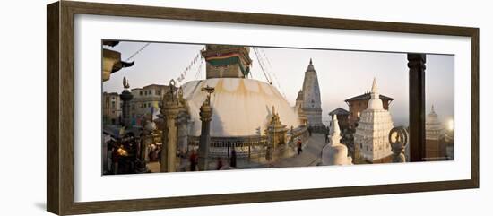 A Panorama Formed of Three Frames Giving a Very Wide Angle View, Kathmandu, Nepal-Don Smith-Framed Photographic Print